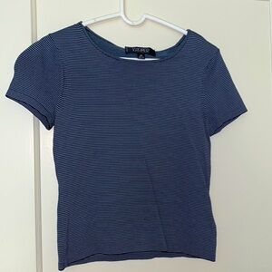 Kasper navy stripe shirt size: 4P